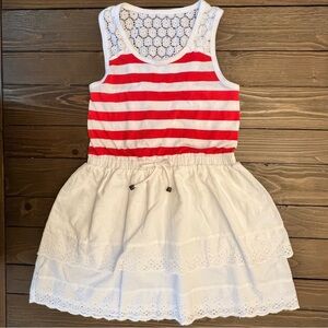Max Studio brand Striped Red/White Girls Dress